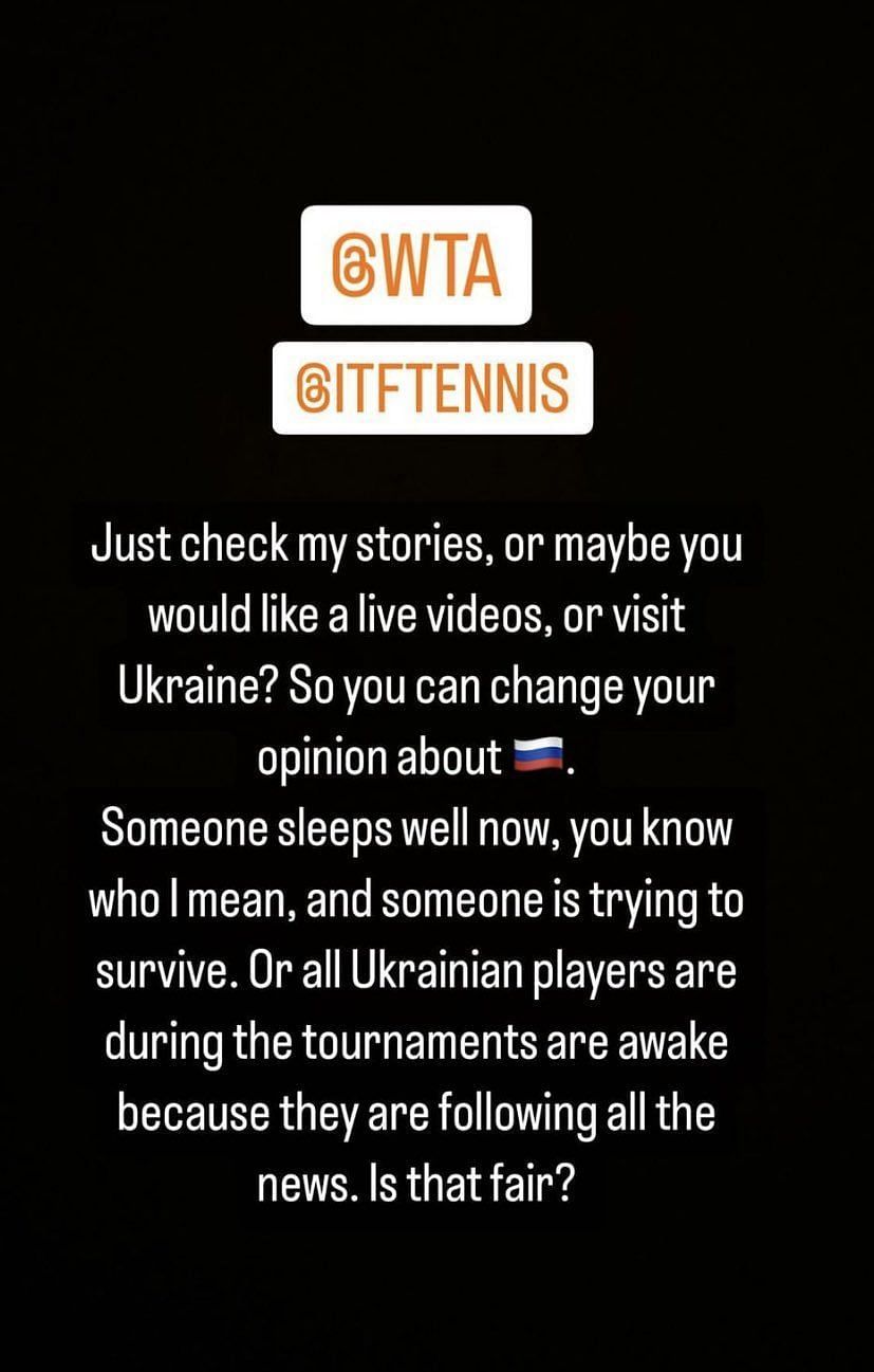 Yastremska seeks WTA's attention, points out unfair treatment for Ukrainian players on tour