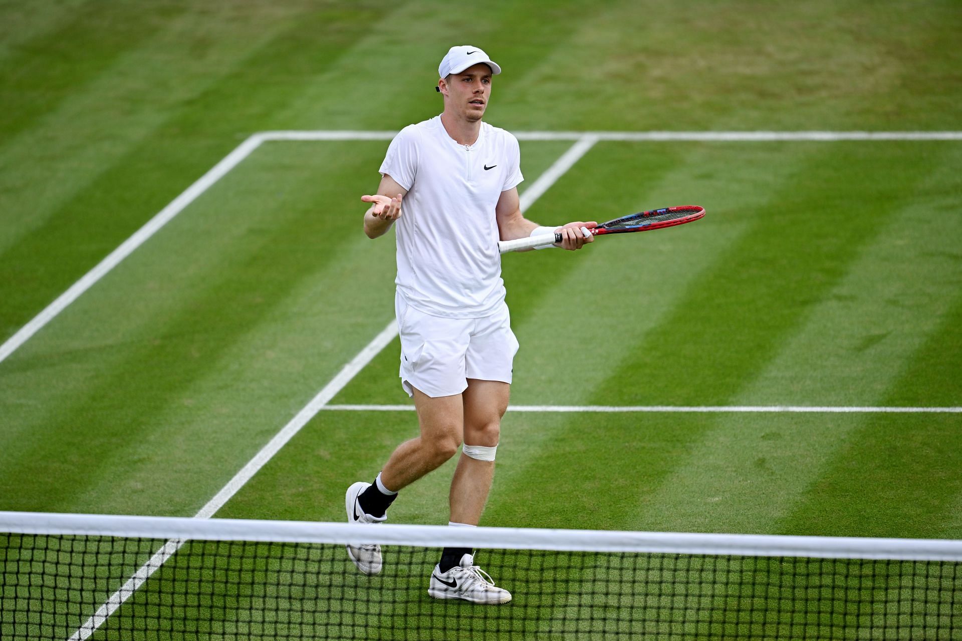 Shapovalov at the 2023 Wimbledon Championships.