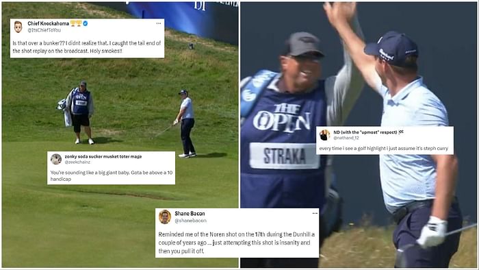 “Just attempting this shot is insanity”: Sepp Straka sends golf fans into  meltdown with an insane chip shot over bunker at Open Championship 2023