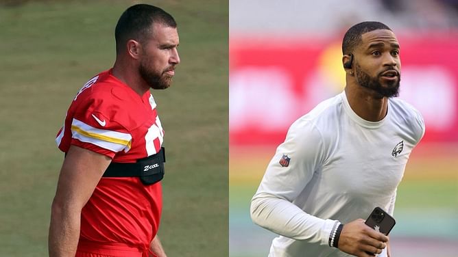 "Travis Kelce punching everyone" - Eagles' Darius Slay makes a point on Chiefs TE's behaviour in viral video