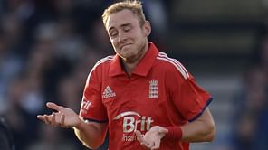 What happened the last time Stuart Broad played a white-ball international for England?