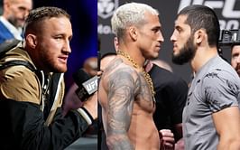 "I want to fight the best in the world" - Justin Gaethje picks ideal next opponent between Islam Makhachev and Charles Oliveira