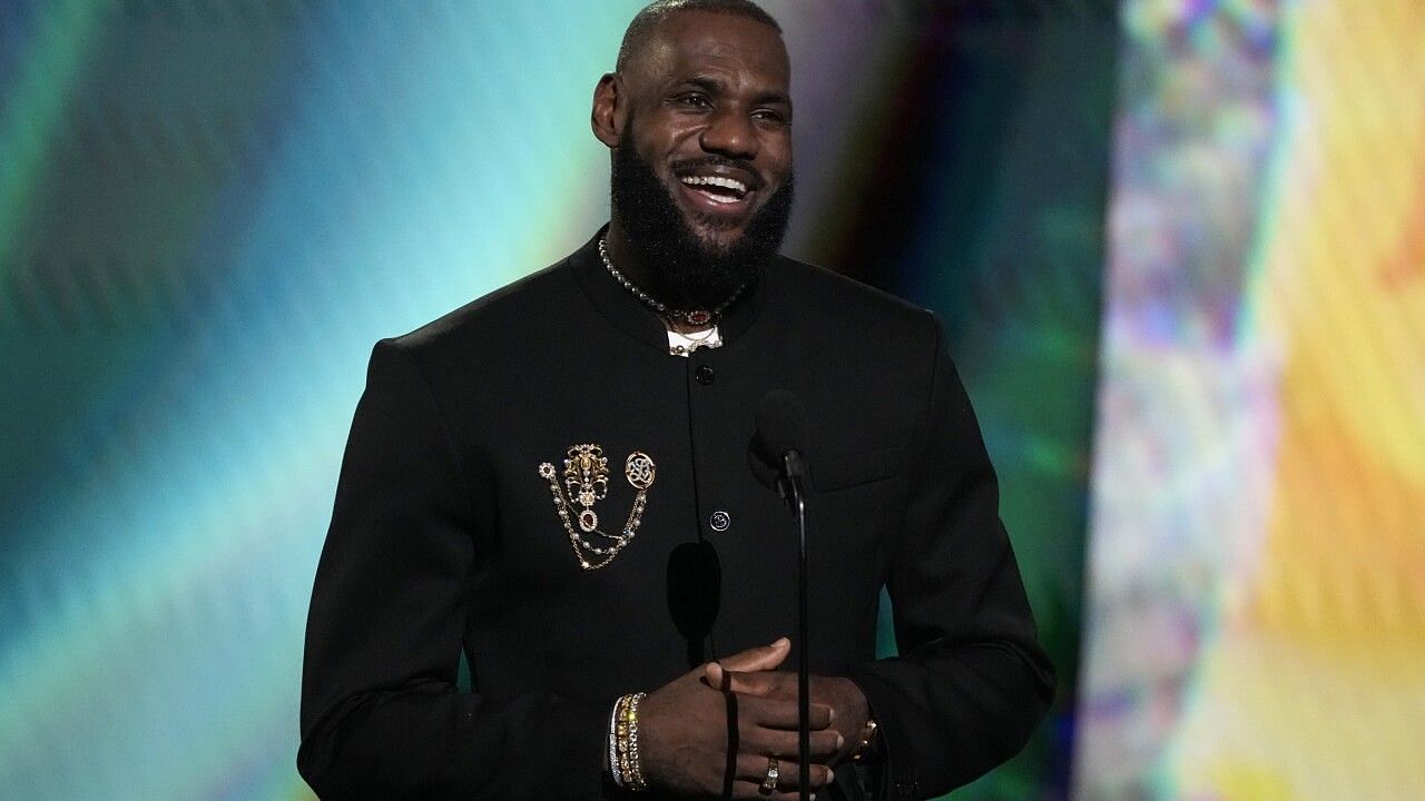 LeBron James wins an award at ESPYS 2023