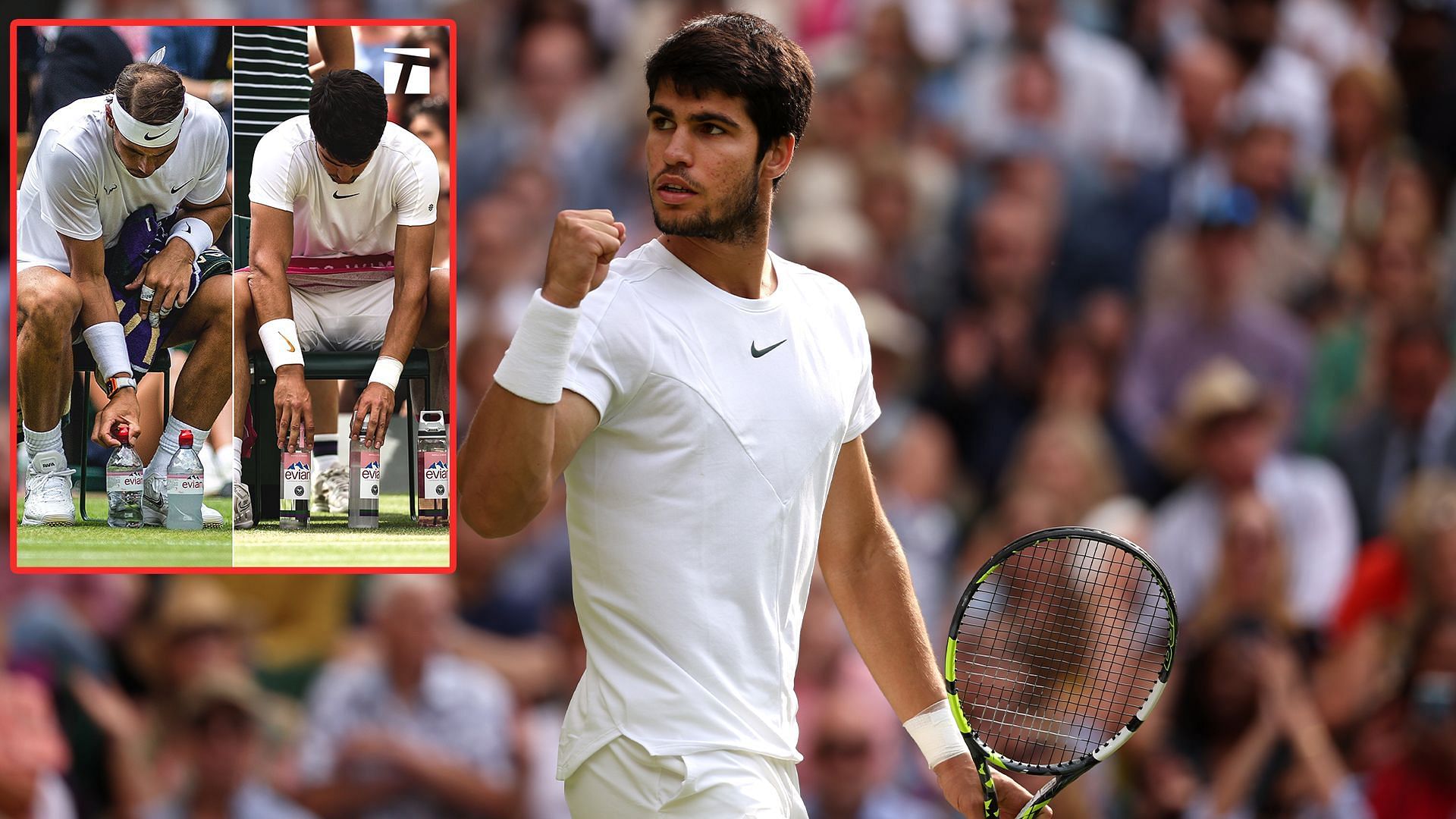 Carlos Alcaraz mirrors Rafael Nadal during Wimbledon final