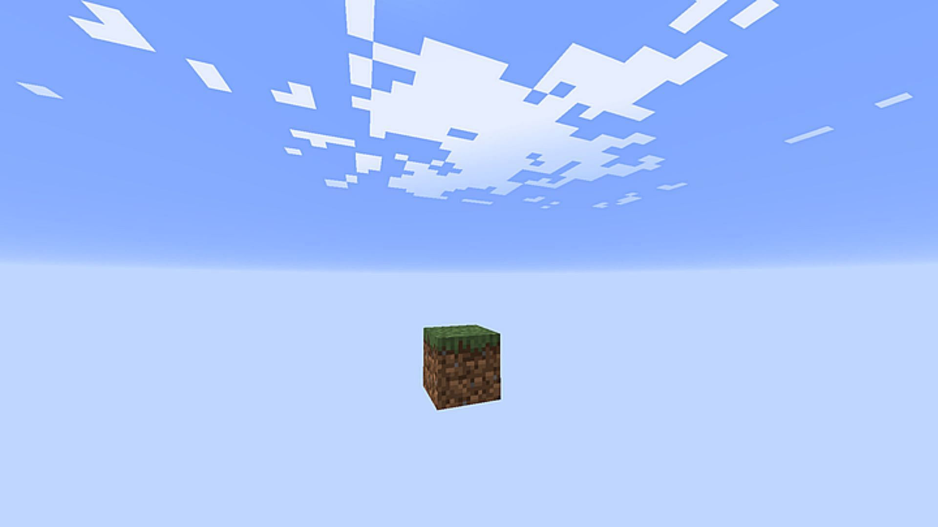 OneBlock is a new kind of custom map inspired by SkyBlock (Image via Minecraftmaps.com)