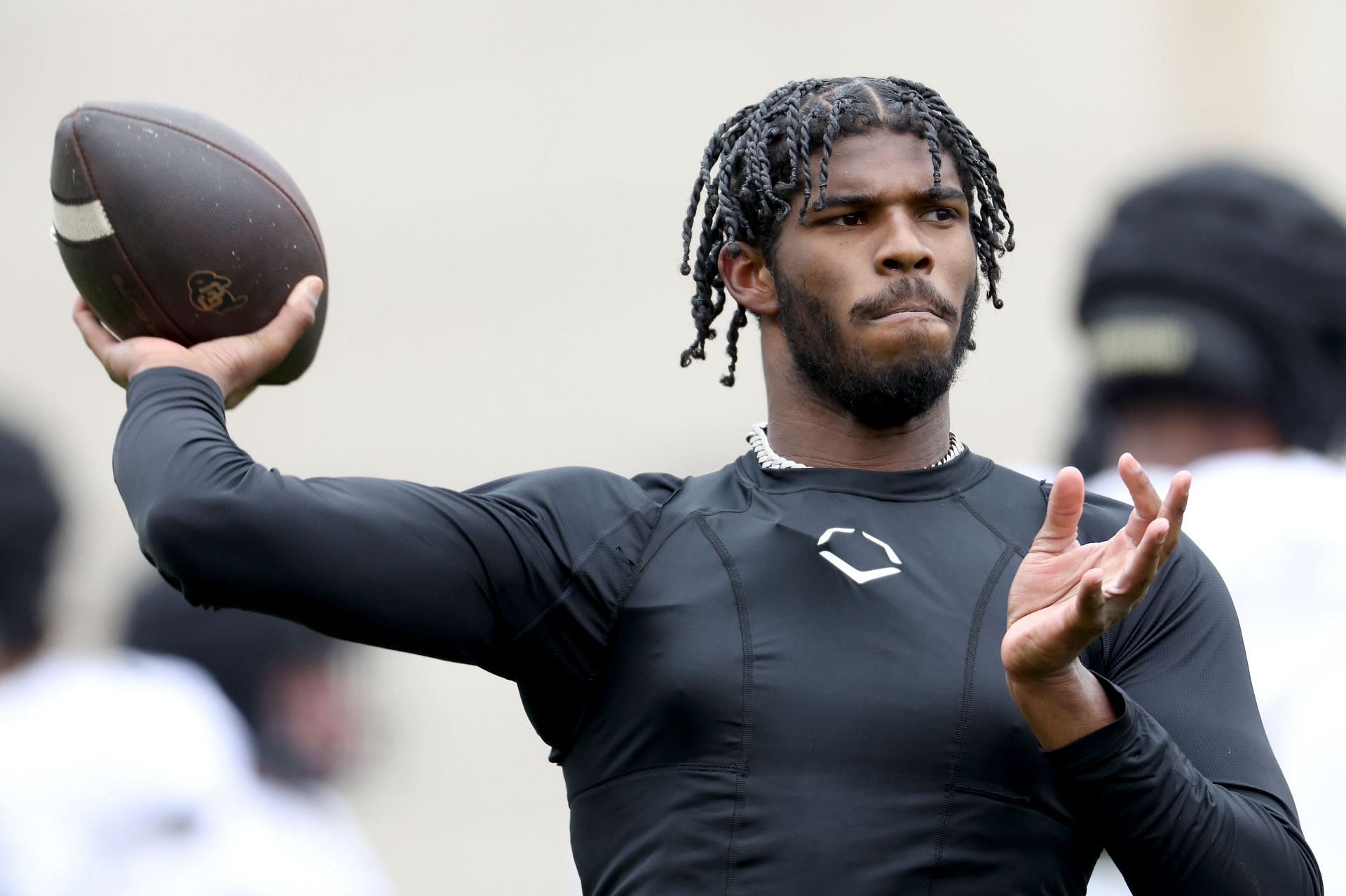 Quarterback Shedeur Sanders of the Colorado Buffaloes