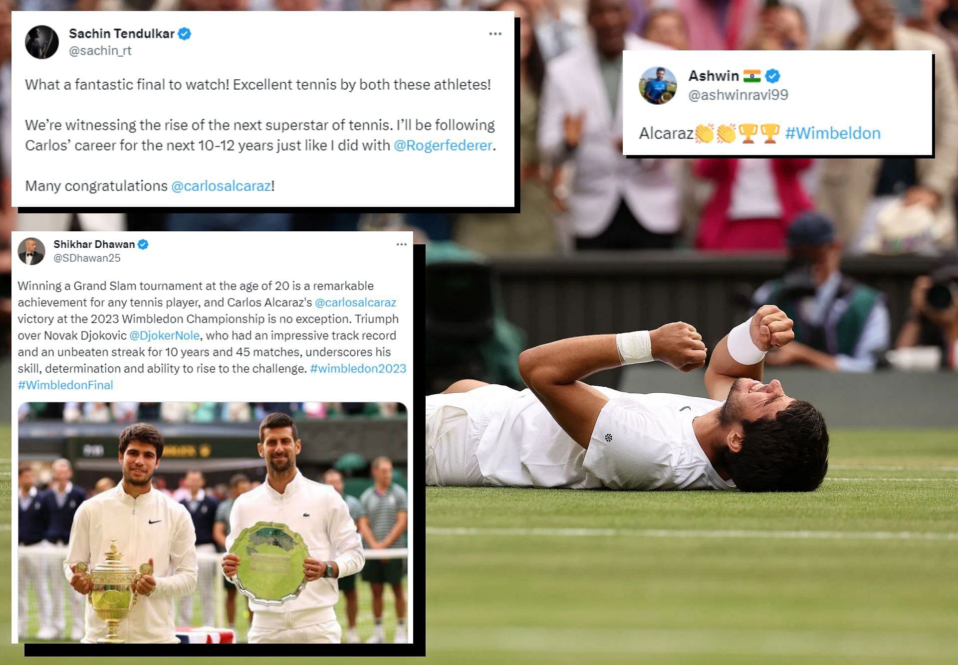 Carlos Alcaraz, Novak Djokovic, Wimbledon 2023