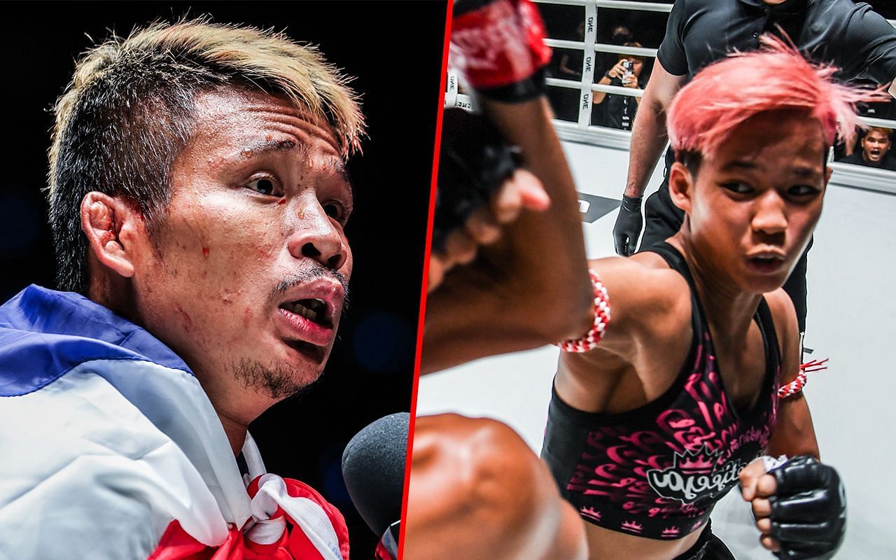 Superlek Kiatmoo9 (L) / Phetjeeja (R) -- Photo by ONE Championship