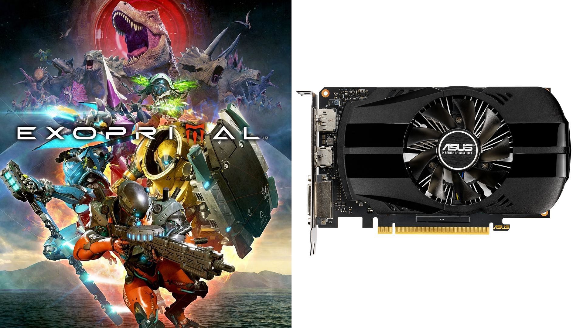 The GTX 1650 and 1650 Super are great video cards for Exoprimal (Image via Capcom and Asus)