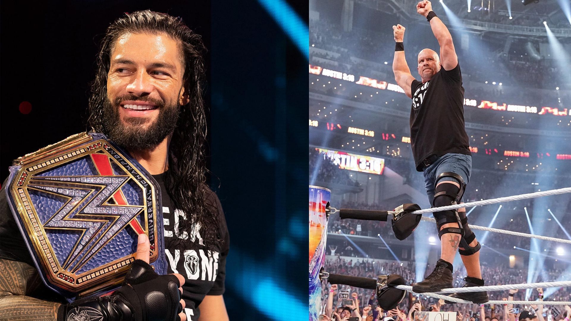 Roman Reigns and Stone Cold Steve Austin. Image Credits: wwe.com 