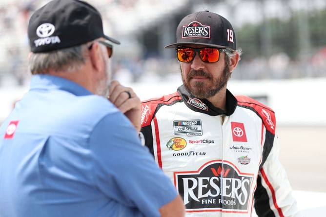 "Impossible to pass the leader" - Martin Truex Jr comments on being unable to pass Denny Hamlin at Pocono