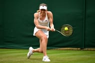 Ekaterina Alexandrova at the 2023 Wimbledon Championships.
