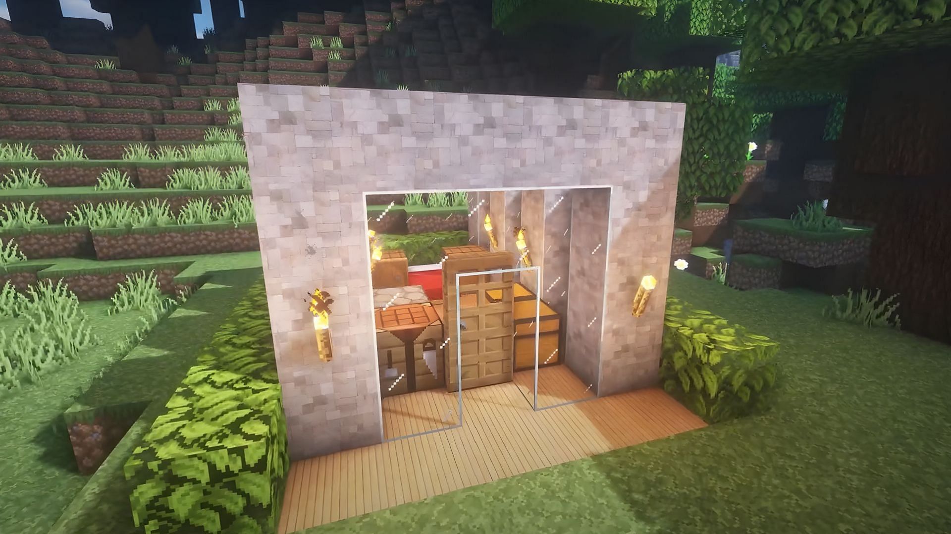 Many Minecraft house designs are perfect for newcomers to the game (Image via HALNY/YouTube)