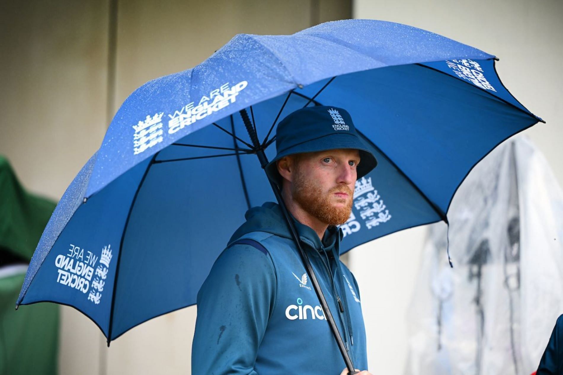 Ben Stokes could only watch in despair as rain washed away England&#039;s chances at Manchester.