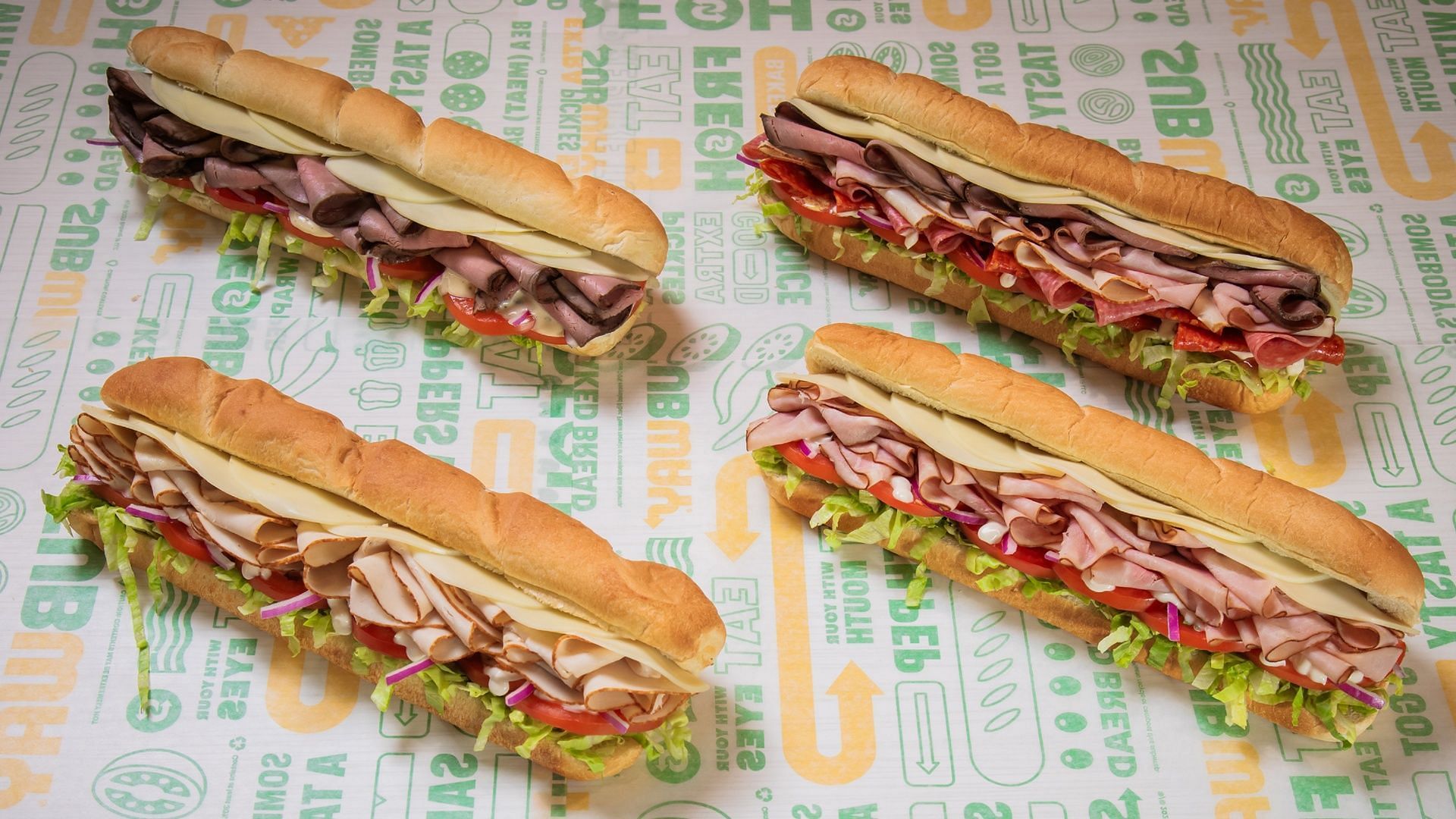 The new Deli Heroes subs feature freshly sliced meats (Image via Subway)