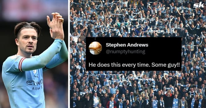 "Touch of class" "Top bloke" - Fans hail Jack Grealish as he donates sizable sum to help save 20-year-old Birmingham Fan fighting for his life