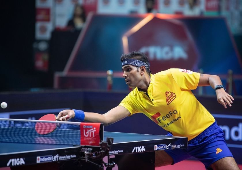 Ultimate Table Tennis 2023 Sharath Kamal blanks Harmeet Desai as