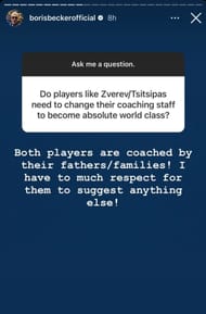Boris Becker on Stefanos Tsitsipas and Alexander Zverev