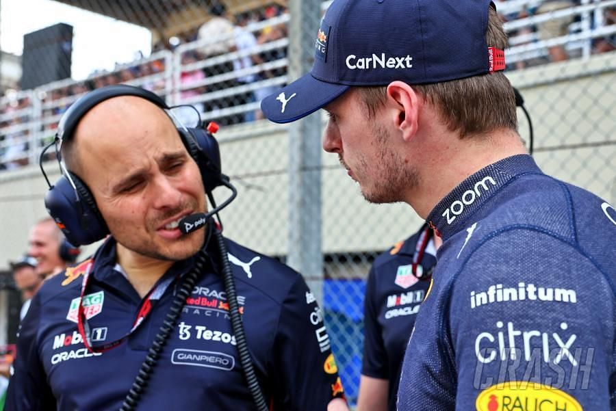 Gianpiero Lambiase and Max Verstappen