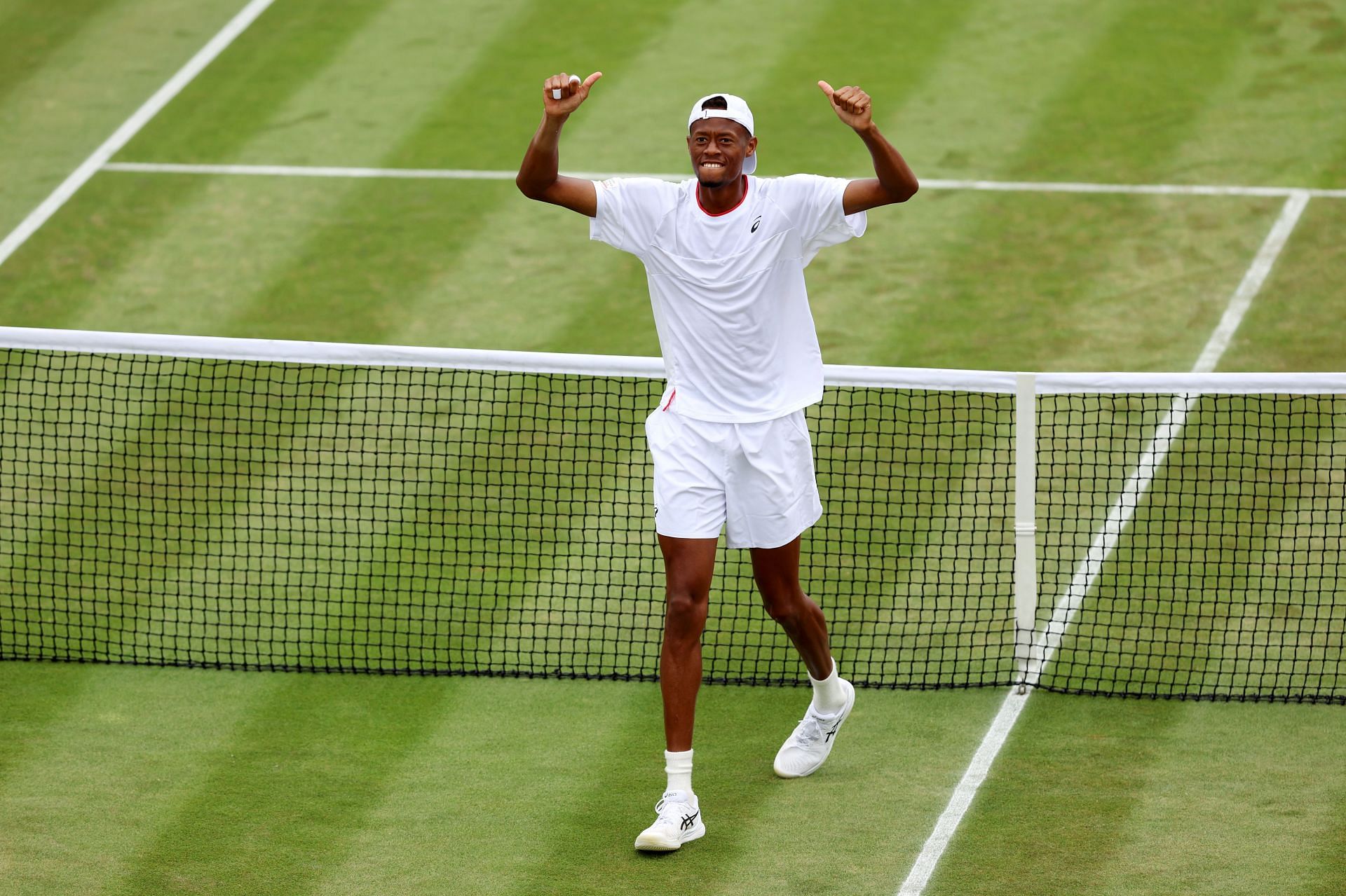 Christopher Eubanks after beating Stefanos Tsitsipas in Wimbledon 2023