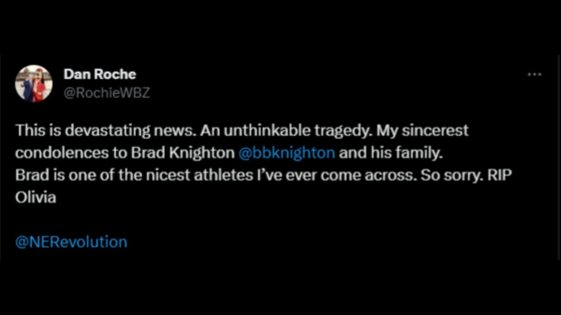 Screenshot of a Twitter user remarking on the 11-year-old girl&#039;s untimely demise in the boating accident. (Photo @bbknighton/Twitter)