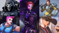 Team comp with Zarya, Reaper, Ashe, Moira, and Brigitte (Image via Blizzard Entertainment & Sportskeeda)
