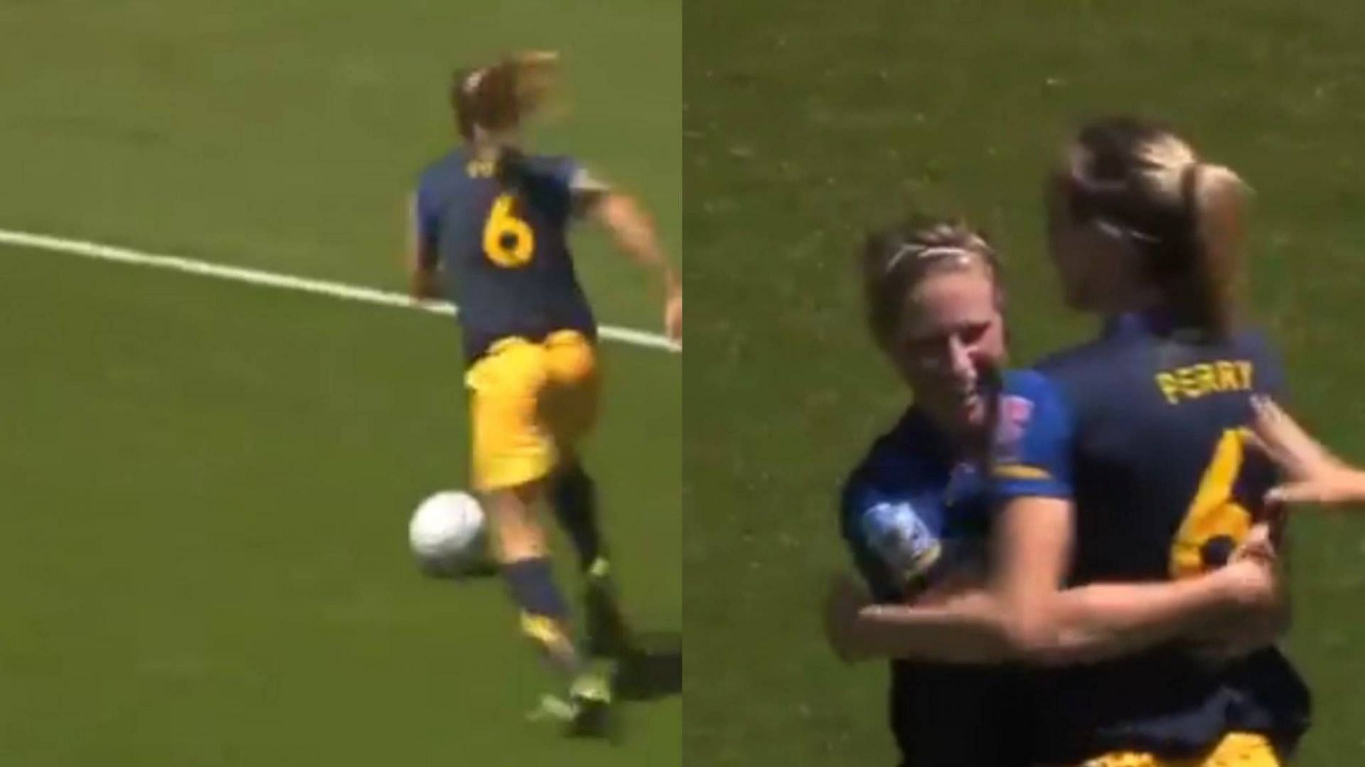 Ellyse Perry hit a goal for Australia at the mega event in 2011 (Image: FIFA TV/Twitter)