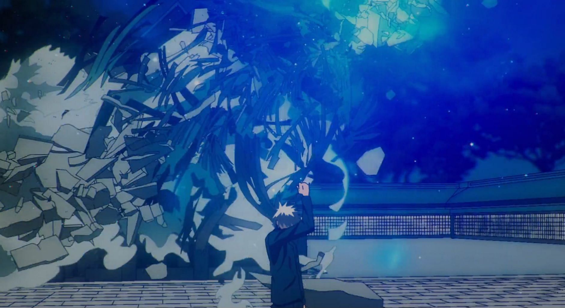Satoru Gojo using Blue in Episode 3 (Image via MAPPA)