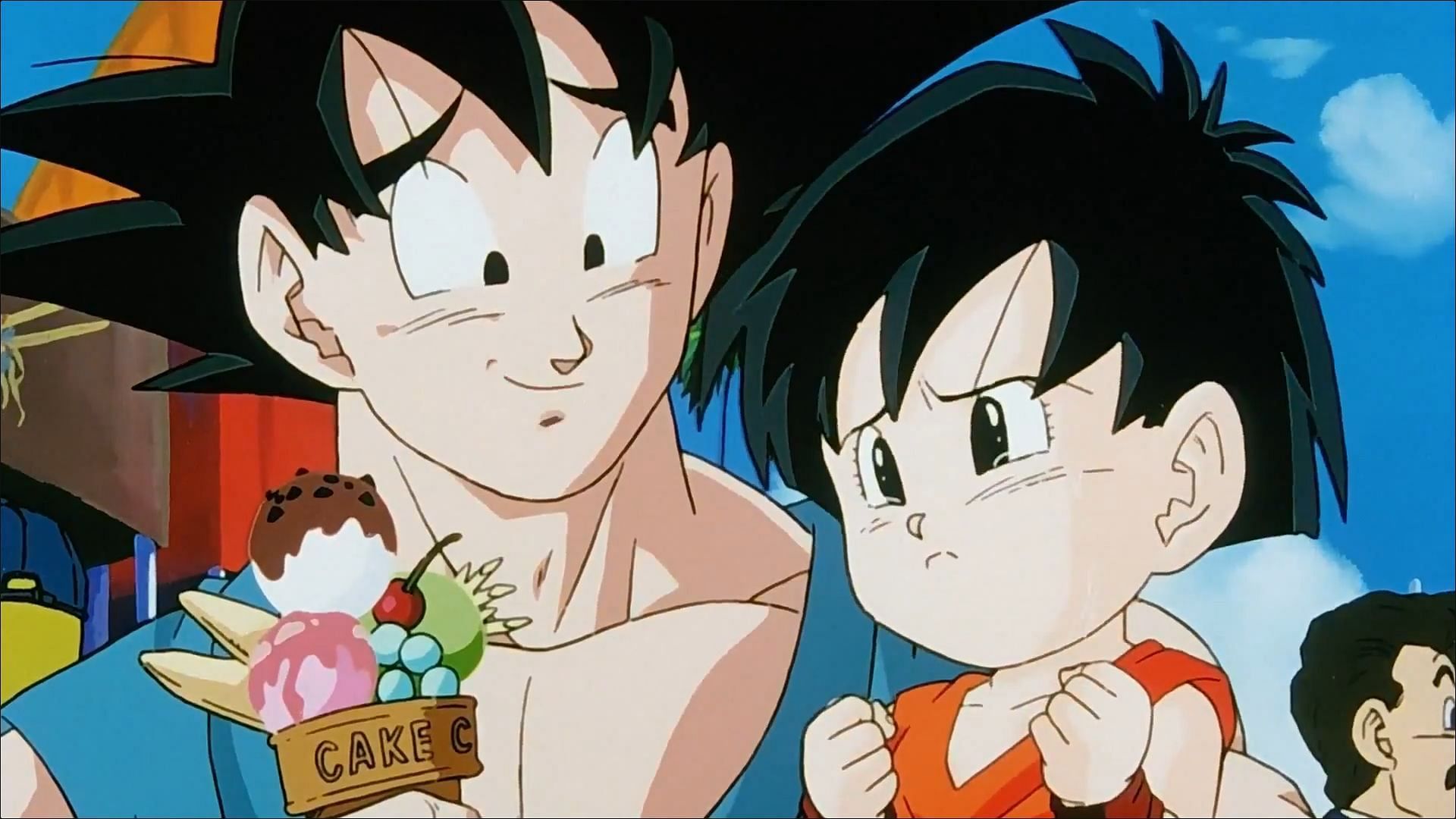 Goku and Pan as seen in Dragon Ball Z