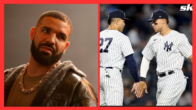 MLB fans react as Drake snubs Giancarlo Stanton after embracing Aaron Judge: "Creaming in public like that is crazy"