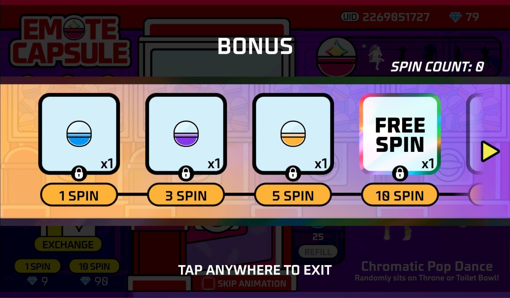 Free Fire Emote Capsule event: Chromatic Pop Dance and more rewards ...