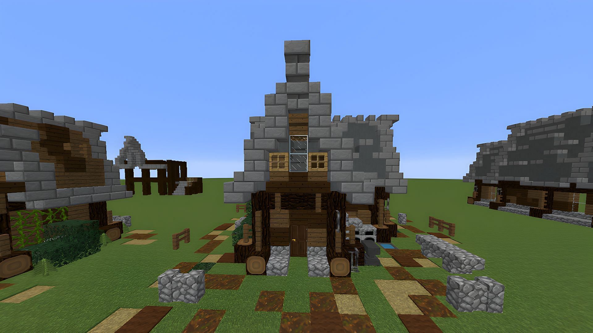 This Minecraft house would make for a great Survival Mode base (Image via Minecraft Schematics)