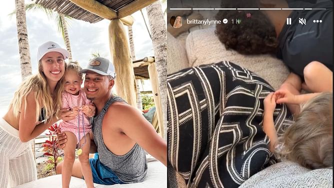 Patrick Mahomes' daughter Sterling turns hairstylist in adorable clip shared by wife Brittany