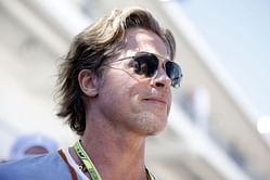 "Apex… the thing that Lewis misses every time!" - Fans react to Brad Pitt filming for his movie during the 2023 F1 British GP race weekend