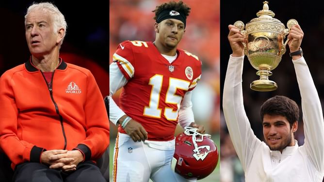 John McEnroe draws Patrick Mahomes comparison as Carlos Alcaraz beats Novak Djokovic in 2023 Wimbledon