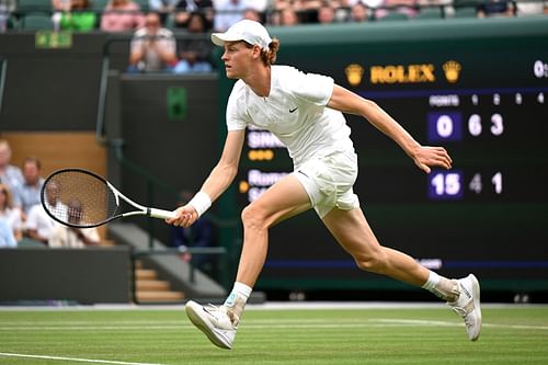 Jannik Sinner at the 2023 Wimbledon