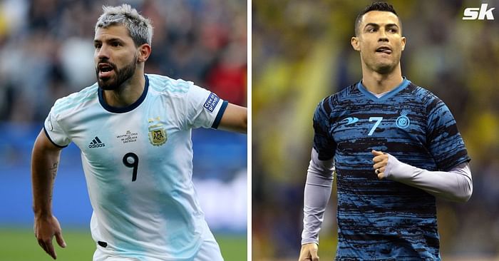 Trying to save his a*s”, “Classless bum” – Fans fume as Aguero appears to  change opinion on Lionel Messi vs Cristiano Ronaldo debate