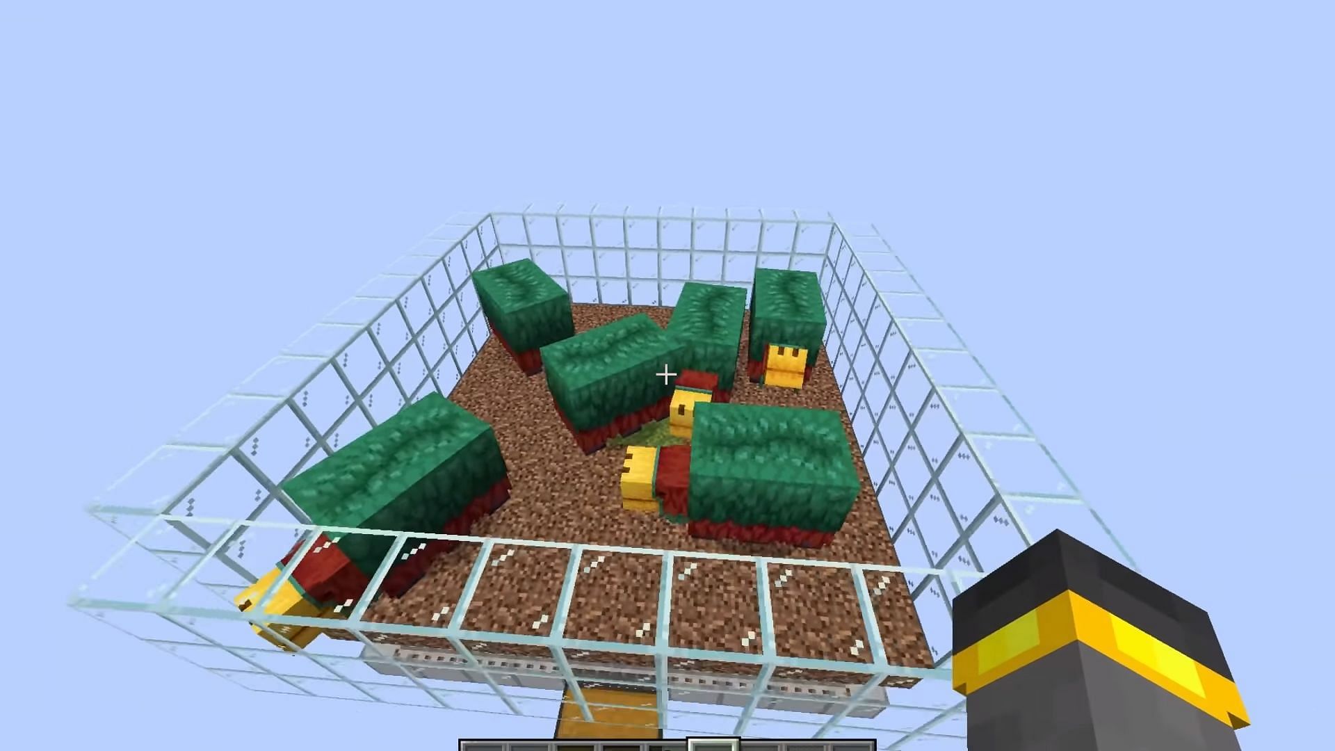 The Sniffer farm is ready to use in Minecraft (Image via YouTube/wattles)