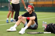 Andrey Rublev at the 2023 Wimbledon.