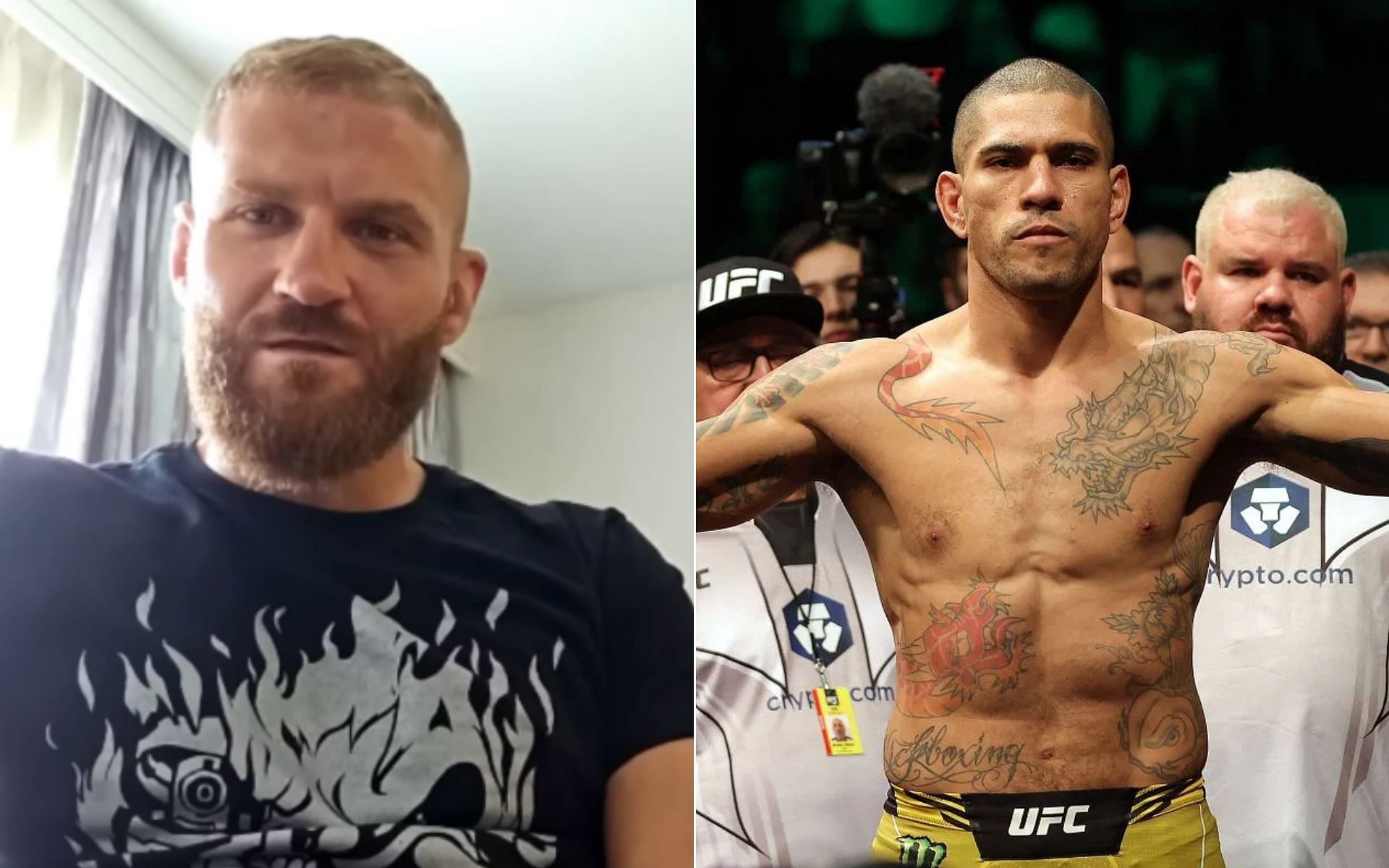 Jan Blachowicz [Left], and Alex Pereira [Right] [Photo credit: Michael Bisping Podcast - YouTube]