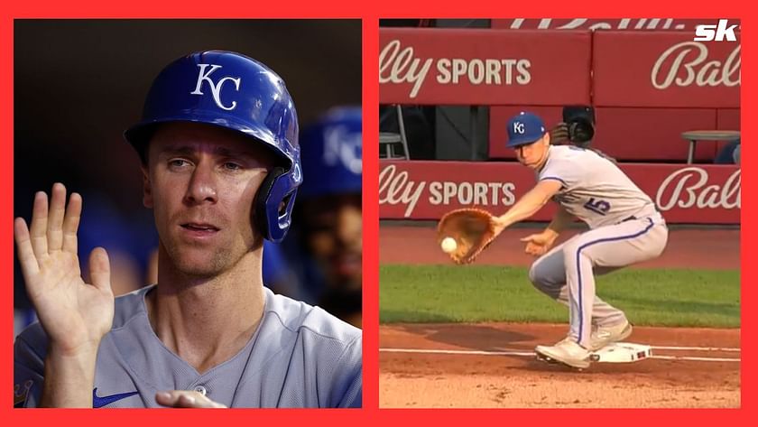 Glove malfunction results in unfortunate error for Royals 1B Matt Duffy