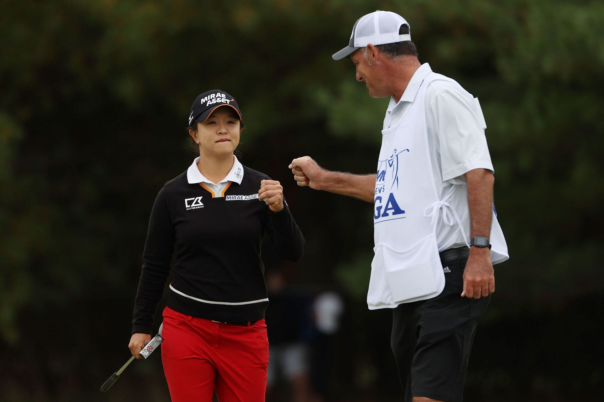 Sei Young Kim and Paul Fusco during the KPMG Women's PGA Championship 2020