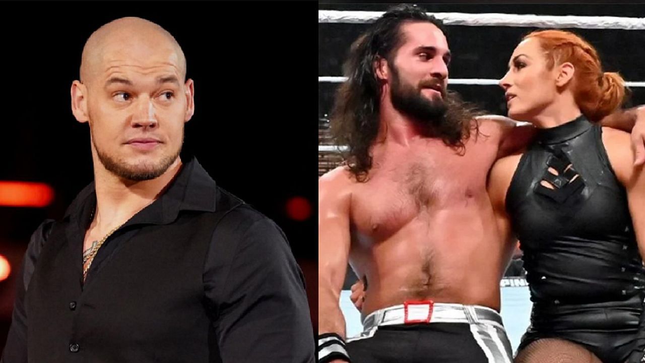 Baron Corbin (left); Rollins and Lynch (right)