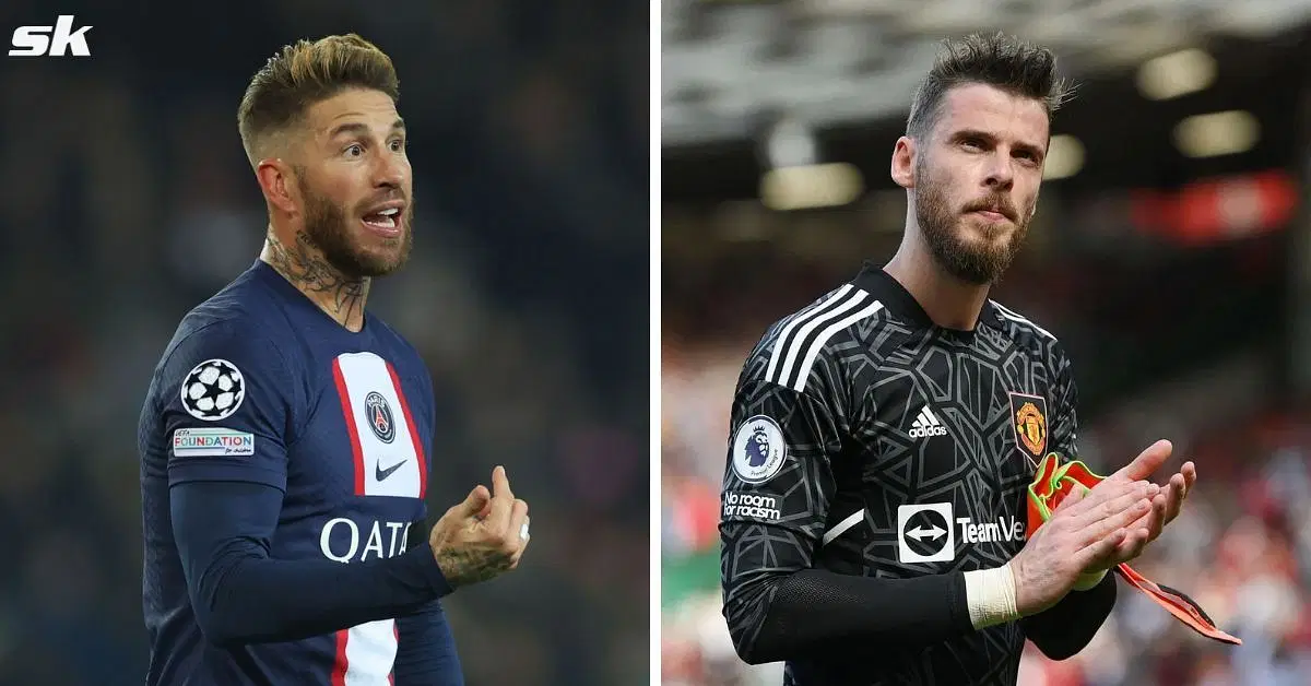 Sergio Ramos (left) and David de Gea (right)