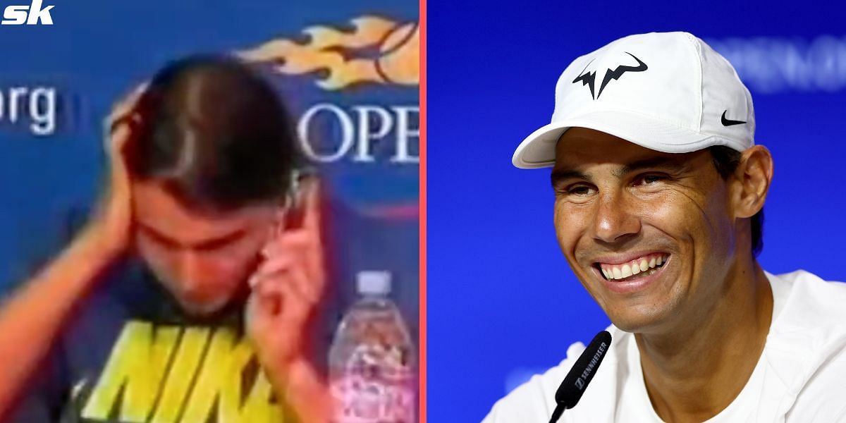 Rafael Nadal received a phone call from his mother during a press conference