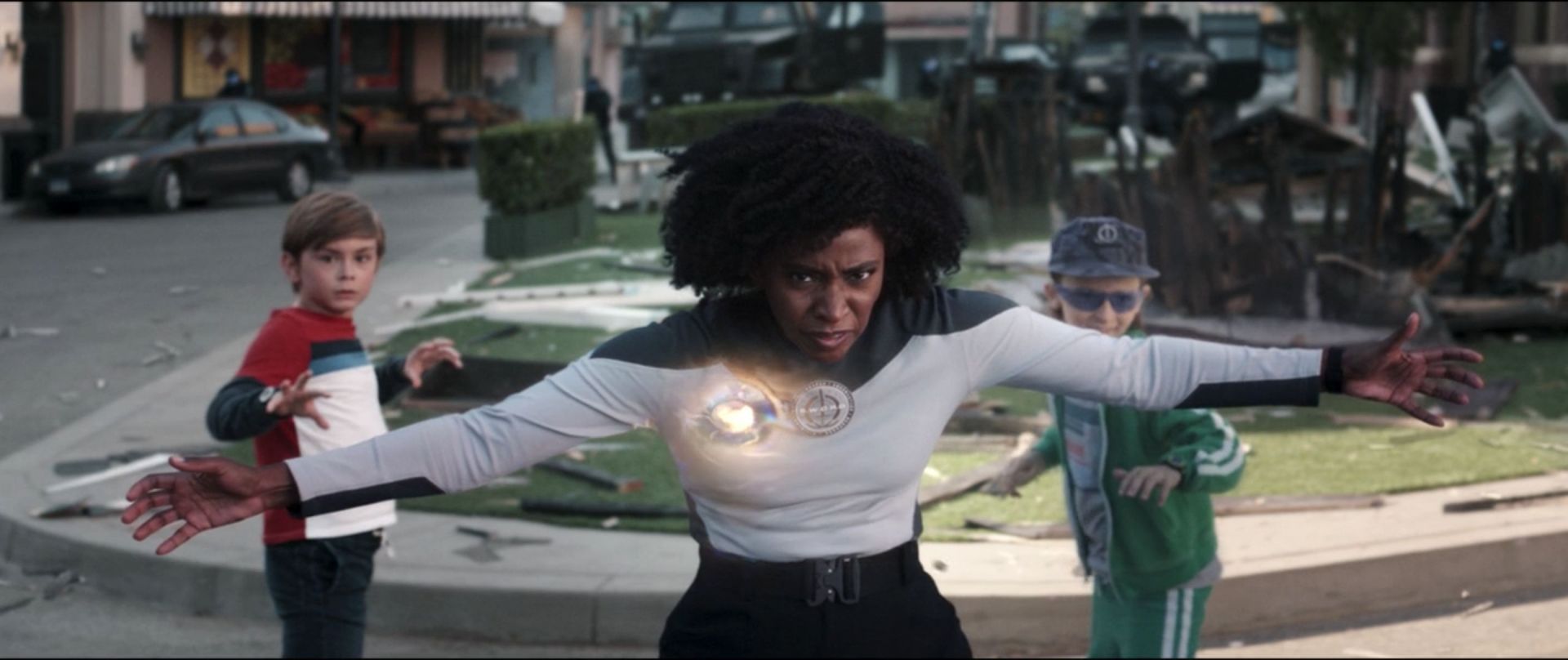 Monica Rambeau becomes intangible (Image via Marvel)