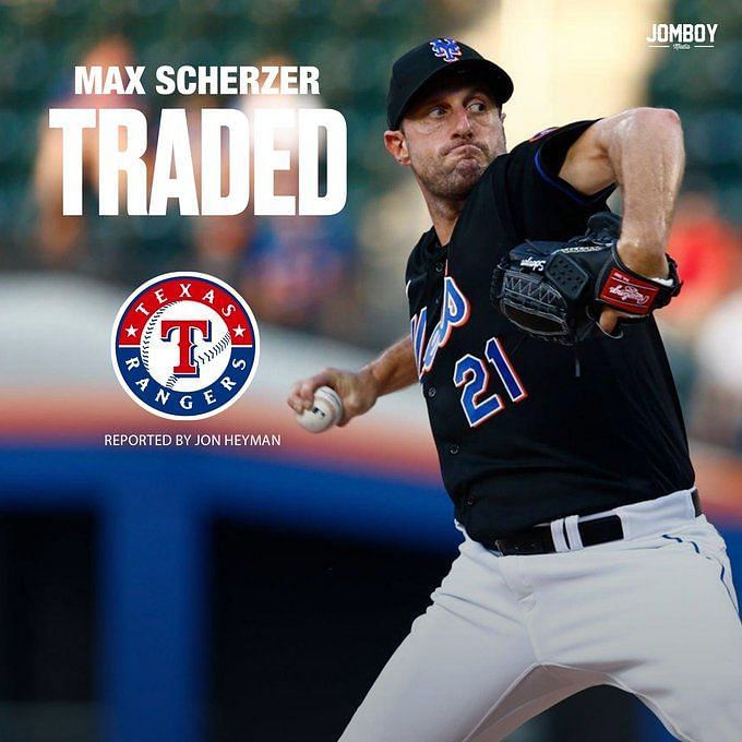 Texas Rangers land Max Scherzer in trade with New York Mets