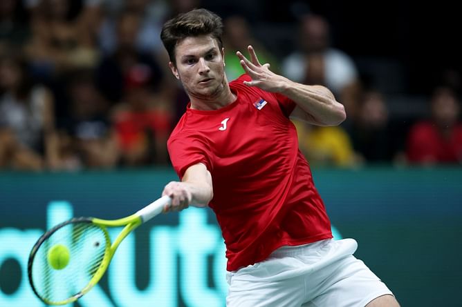 Two things that stood out in Miomir Kecmanovic's quarterfinal win over Zizou Bergs at the Swiss Open