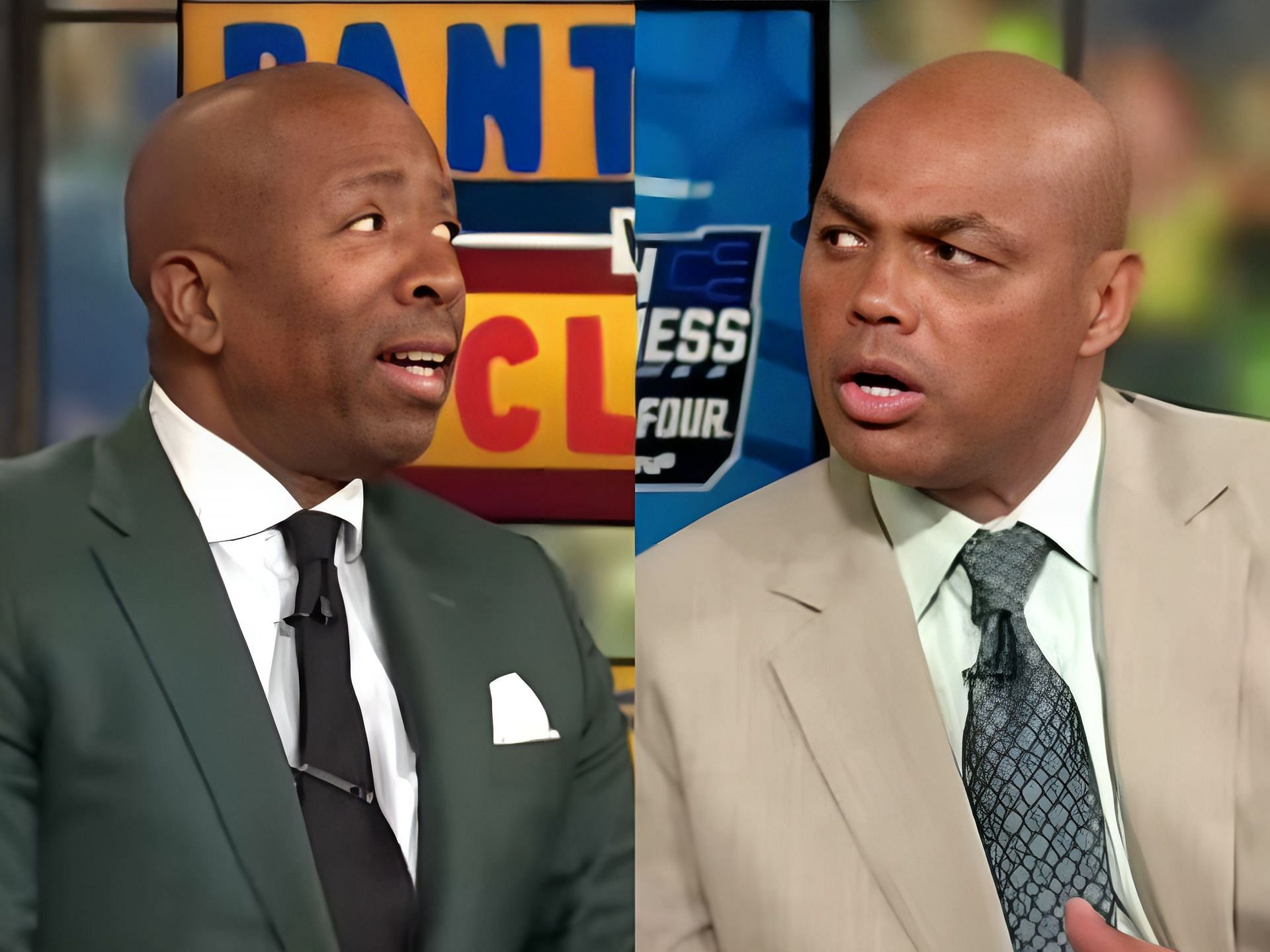 NBA on TNT co-hosts Kenny Smith and Charles Barkley