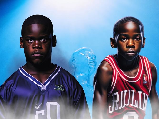 Fans are amused with AI re-imagining Shaquille O'Neal, Kobe Bryant & other NBA superstars as kids: "That is Jadakiss not Jordan"